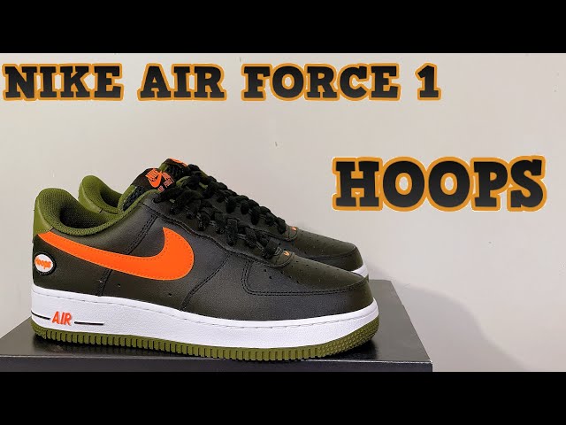 Nike Air Force 1 Hoops black  Nike Air Force 1 Hoops negro con