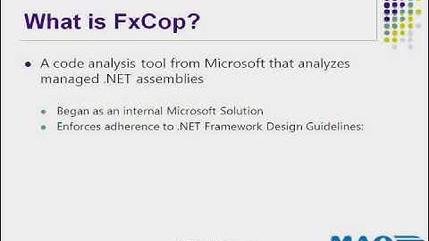 FXCop Training_MAQ Software_Part One of Two