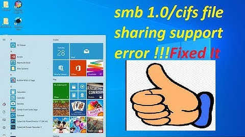 How to enable smb 1.0/cifs file sharing support on windows 10