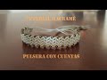 DIY Tutorial PULSERA de HILO en MACRAME con CUENTAS Paso a Paso Fácil y Rápida/Macrame Bracelet