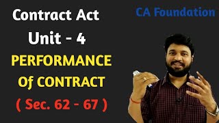 Contract Act Unit 4 Performance of Contract l Section 62 to 67