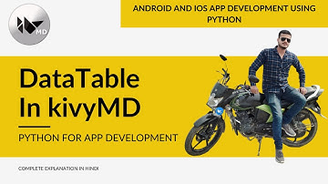DataTable in KivyMD | Android and iOS app development using python KivyMD