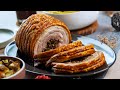 Christmas Porchetta Recipe with Black Garlic Stuffing