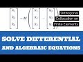 Solve DAEs with Orthogonal Collocation on Finite Elements