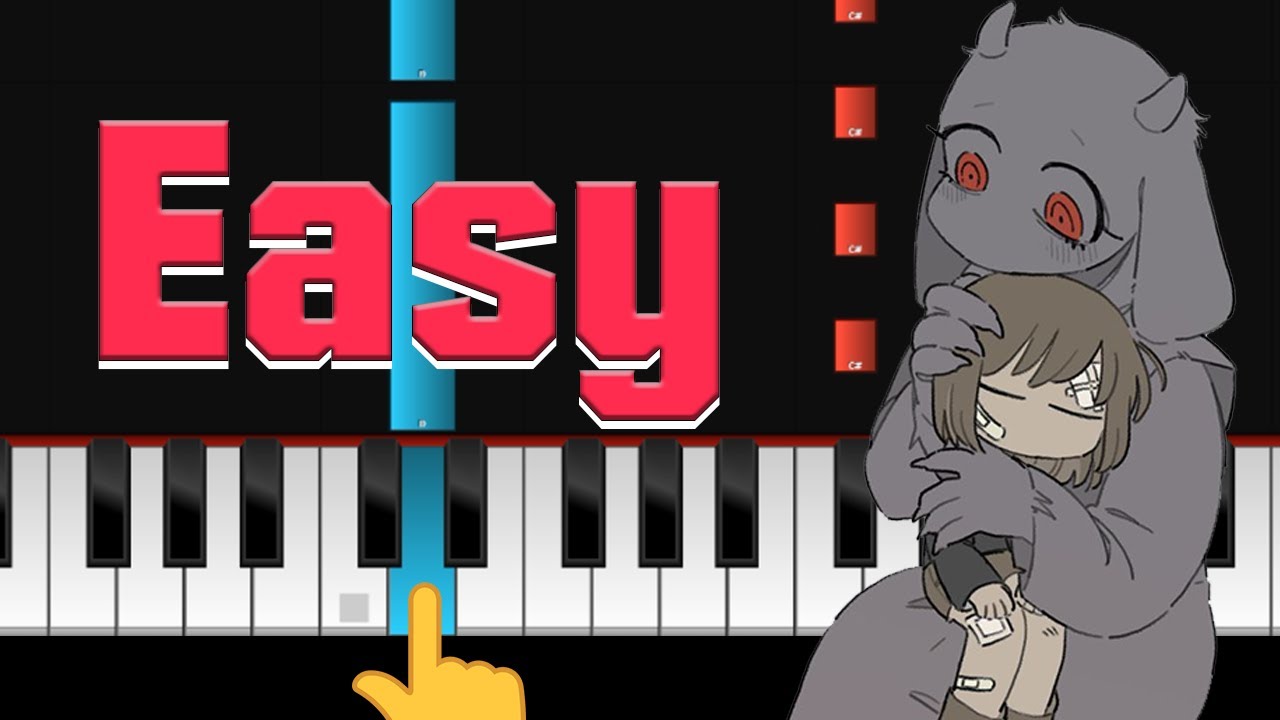 Undertale Fallen Down (Reprise) + EASY Piano Tutorial + Piano Sheets ...