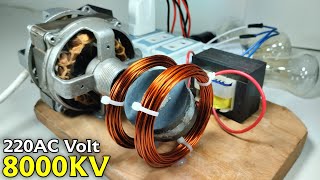 Most Powerful Free Energy Generator 220V With Coper Wire And Transformer