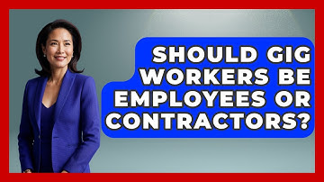 Should Gig Workers Be Employees Or Contractors? - Demographic Data Answers