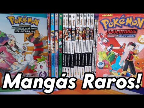 Minha Coleção de Mangás Pokémon! Adventures Gold & Silver, Black & White, Ruby & Sapphire.