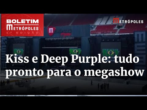 Tudo pronto! Megapalco do Metrópoles Music receberá Kiss e Deep Purple