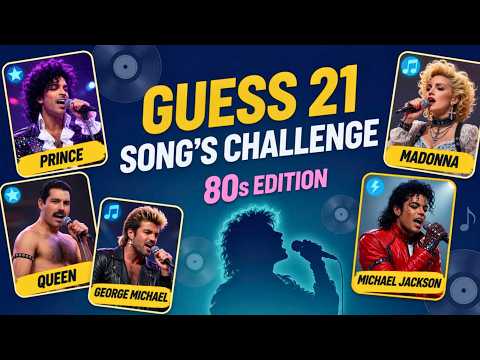 80s 21 SONG CHALLENGE - GUESS THE ARTIST FAST⚡ I CHALLENGE YOU TO