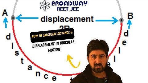 How to calculate Distance & Displacement in Circular Motion