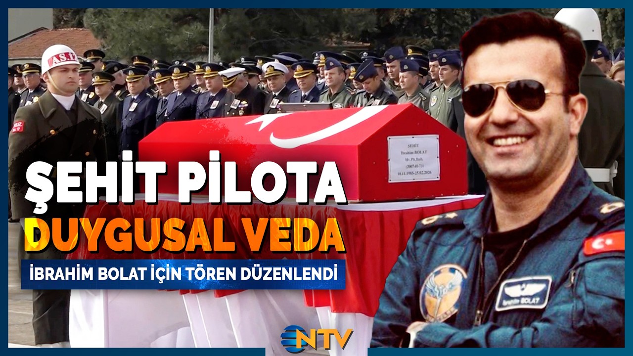 Son Dakika: Türkiye'yi Yasa Boğan Şehit Pilot İbrahim Bolat İçin Tören Düzenlendi | NTV