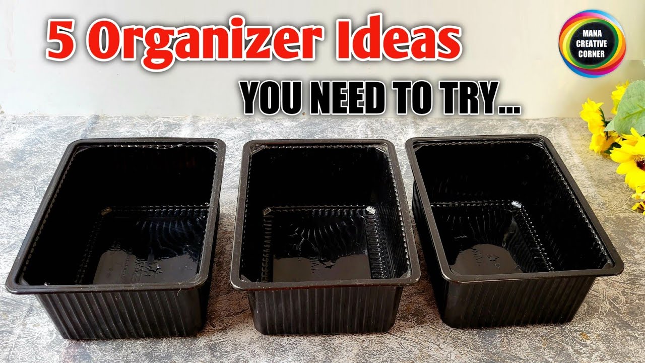 5 DIY Organizers you need to try with Plastic food containers