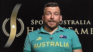 Kurt Fearnley accepts 2018 Sport Australia Hall of Fame “Don” Award