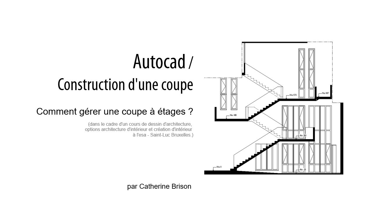 Autocad - Coupe à étages