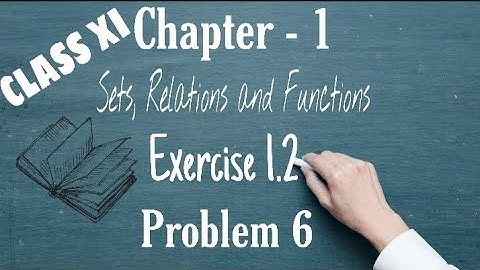 #Sets #Relations #Functions  TN Class 11 |Chapter 1| |Exercise 1.2| 《Sum 6》