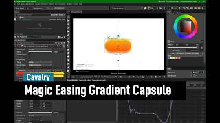 Magic Easing at Gradient Capsule - Cavalry Animation Tutorial
