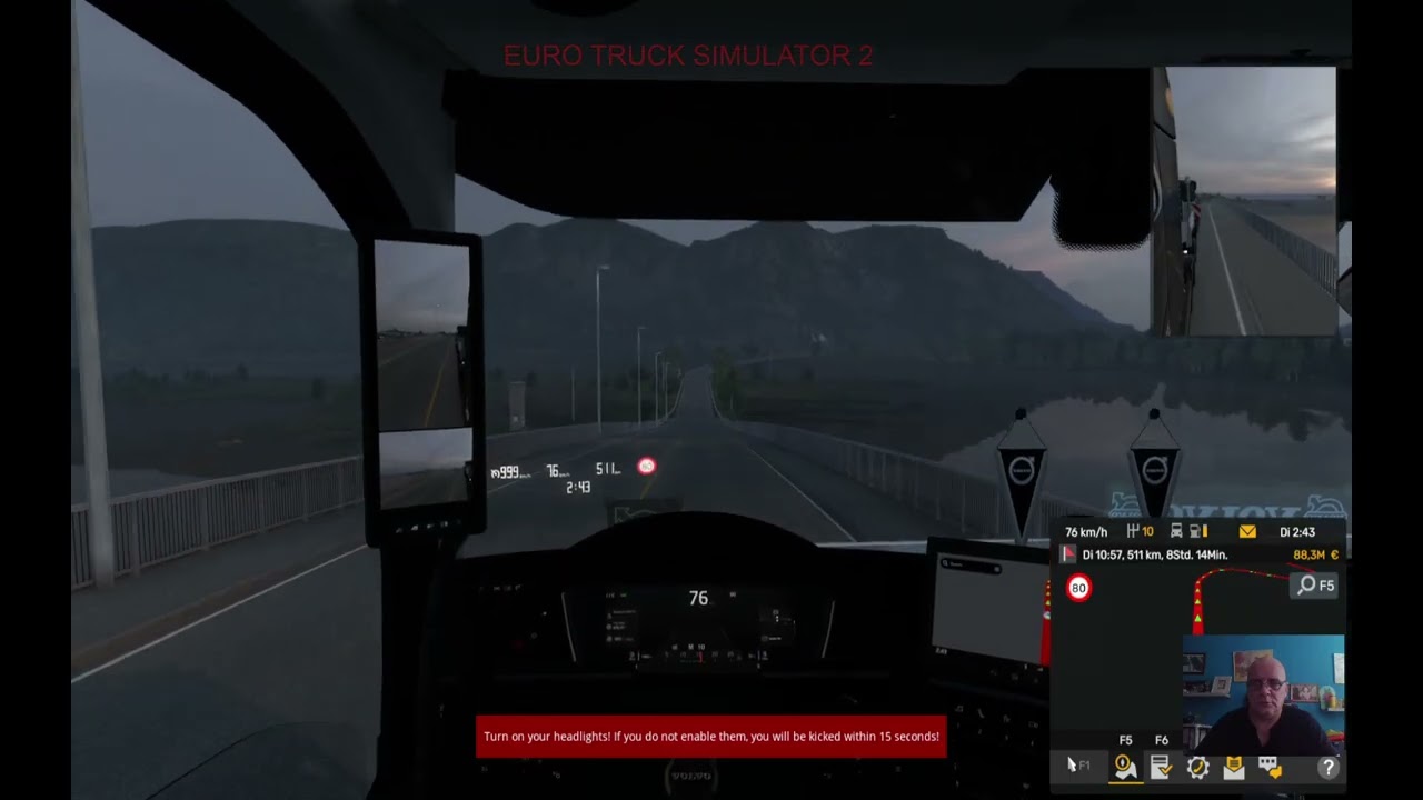 Euro Truck Simulator 2 v.1.47 multiplayer server1 Volvo 780 PS schwer Transport