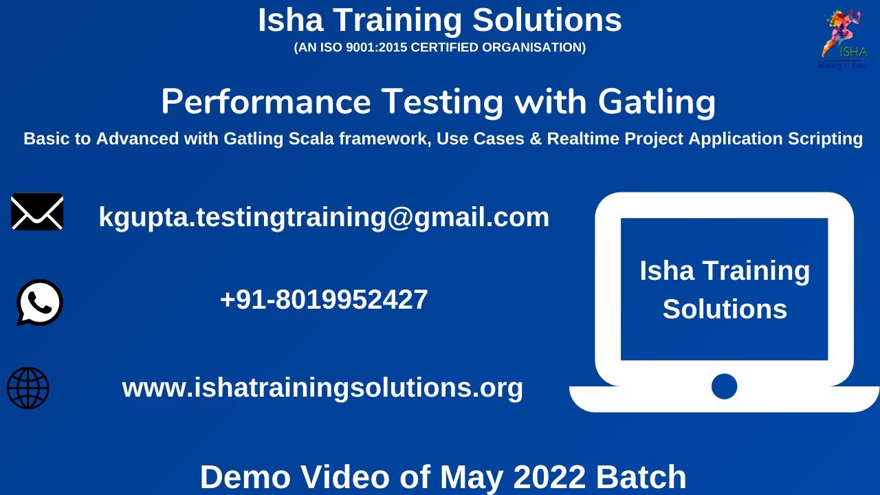 Performance Testing with Gatling Demo(Part 2).Pls contact or WhatsApp ...