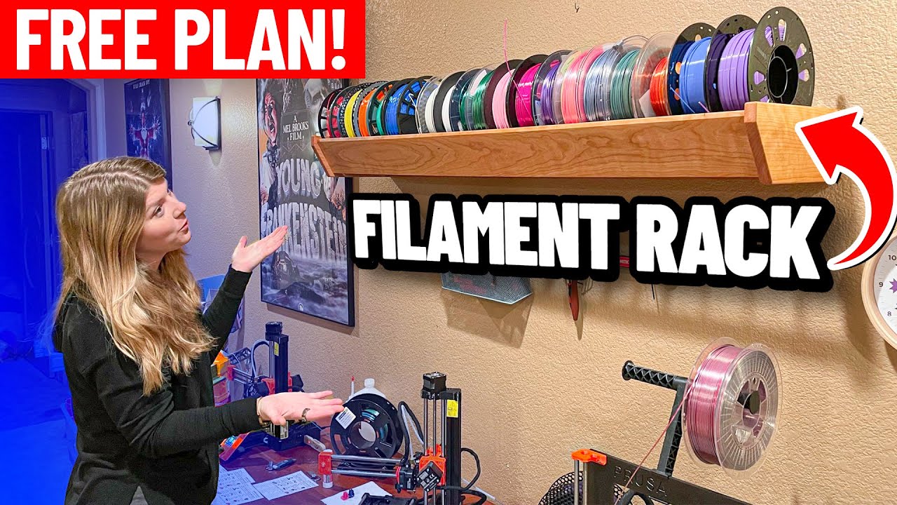 Filament Rack For 3D Printing Filament Spools YouTube Filament Rack For 3D Printing Filament Spools YouTube