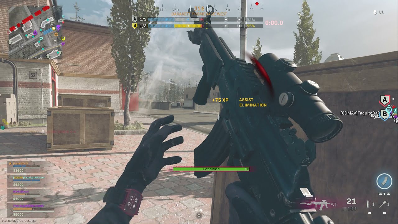 Grav leveling up Lv24-35 the Recoil is BAD, gotta Hold your JoyStick Down!