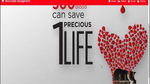 Application-Online Blood Bank Management System-MyProjectBazaar