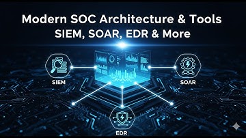 Modern SOC Architecture & Tools  SIEM, SOAR, EDR & More