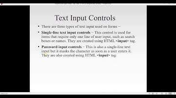 WT Wk 13 Video 01 (Text Input Controls)