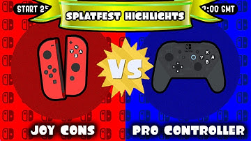 Custom Splatfest Highlights - Joy Cons vs. Pro Controller (Splatoon 2)