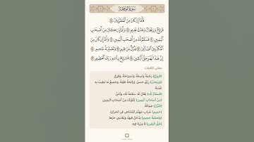 السراج في بيان غريب القران سورة الواقعة 12 مع تلاوة الشيخ سعد الغامدي
