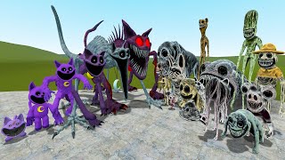 EVOLUTION OF CATNAP BOSSES POPPY PLAYTIME CHAPTER 3 VS ALL ZOONOMALY MONSTERS In Garry's Mod