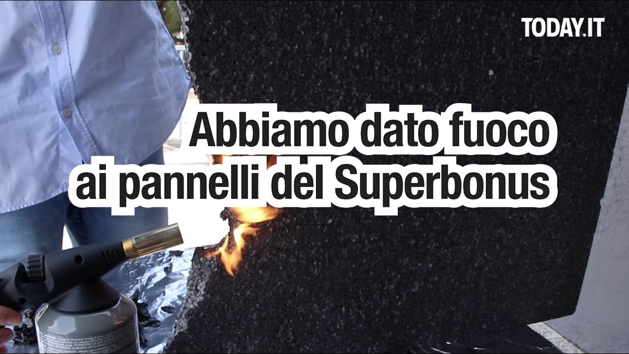 Abbiamo dato fuoco a un pannello del Superbonus: ecco il risultato