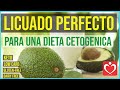 Licuado cetogenico con avocado semillas de chia y cacao