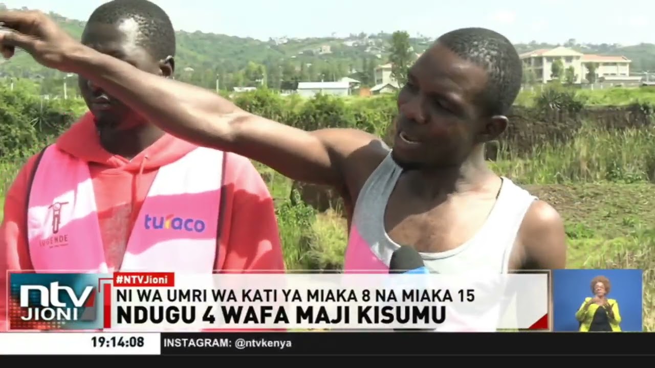 Кисуму: Семья в деревне Каньяквар оплакивает смерть четырех детей, утонувших в море.