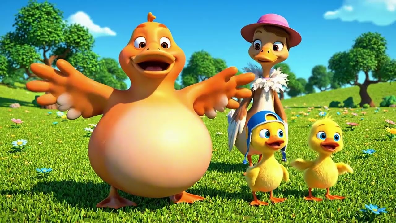 5 Little Rainbow Ducklings |  Baby Ducks Song | Nursery Rhymes KidsSongs 226