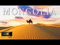 FLYING OVER MONGOLIA (4K UHD) - Relaxing Music With Stunning Beautiful Nature (4K Video Ultra HD)