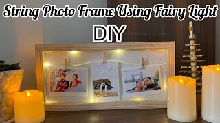 DIY Photo Frame with Fairy lights | How to make Photo Frame at Home | DIY Room Decoration Idea screenshot 2