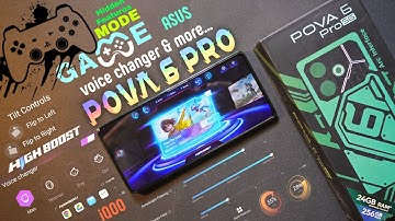 Tecno Pova 6 Pro Game Mode like iQOO & ASUS hidden features 🤯 voice changer & more...