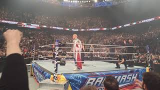 CODY RHODES ENTRANCE AT WWE BACKLASH LYON  HUGE POP & CROWD SONG  RINGSIDE #wwe #backlash #france