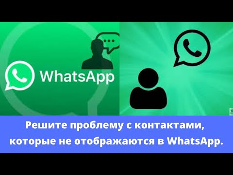 Решите проблему с контактами, которые не отображаются в WhatsApp