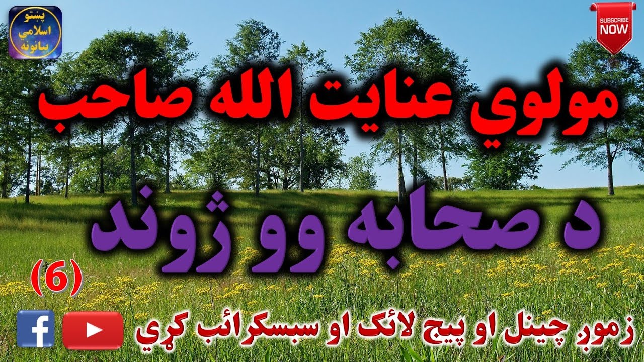 Mulvi Enayatullah Sahib (Vol: 12) مولوي عنايت الله صاحب - د صحابه وو ژوند شپږمه برخه