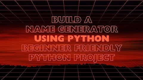 ✨ Build a Name Generator with Python GUI | Tkinter Project for Beginners 🐍🔥