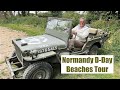 Vintage Jeep Safari Tour of Normandy D Day Landing Beaches &amp; American Cemetery - Vlog