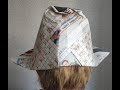 Оригами Шапка из бумаги газеты Origami hat made of paper newspaper