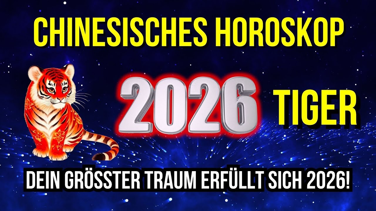 TIGER CHINESISCHES HOROSKOP 2026 | LEIDENSCHAFT, LIEBE UND MUTIGE ENTSCHEIDUNGEN