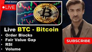 Live Trading BTC - BITCOIN,  Market Structure, Volume and RSI  #155