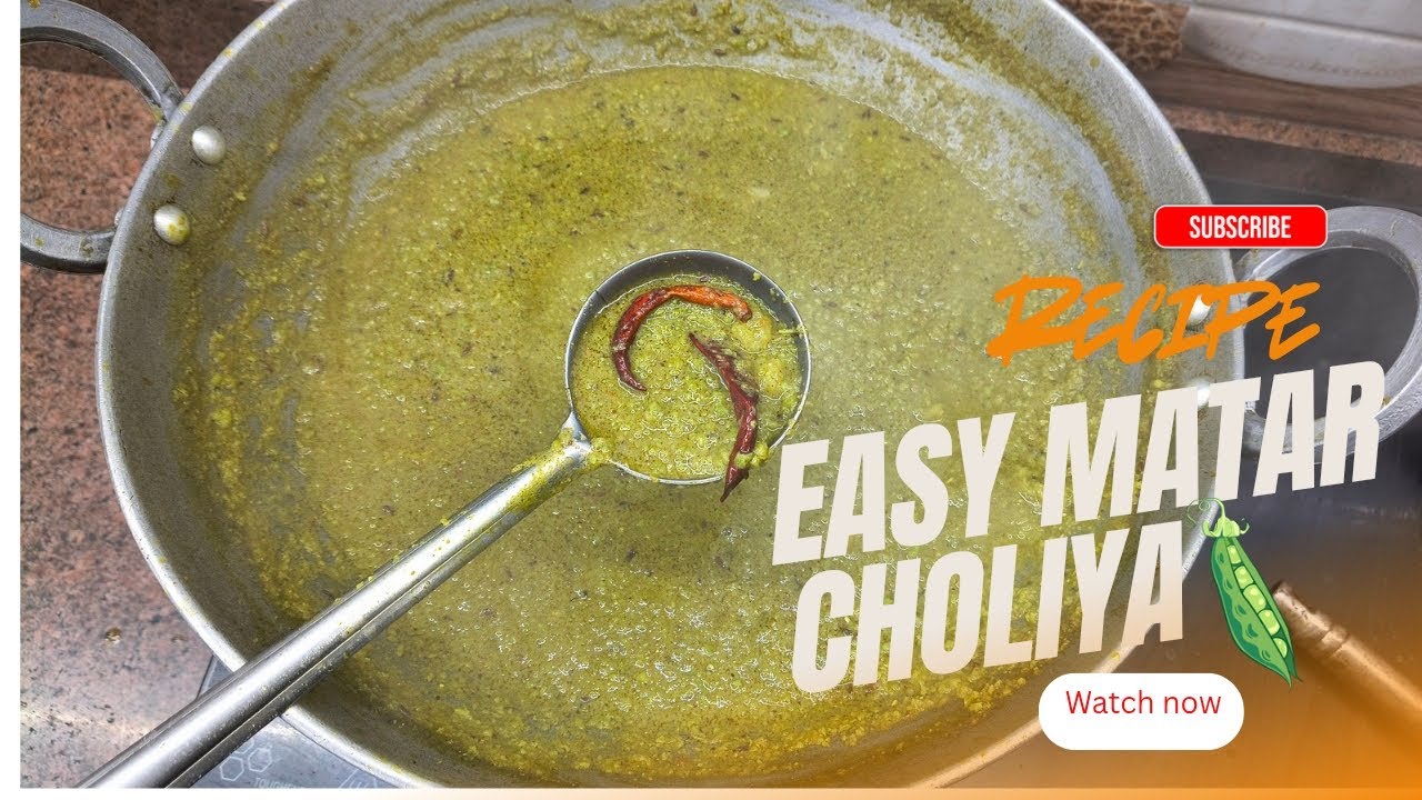 सर्दियों की सबसे खास सब्ज़ी 😍 मटर छोलिया ऐसे बनाई तो सब पूछेंगे रेसिपी!|Easy matar choliya recipe.🫛🥘