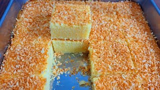 The most delicious coconut cake recipe. کیک ناریال یا (نارگیل) به طریقه آسان