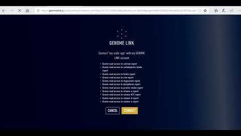 NRS - Genome Based Nurient Recommendation system