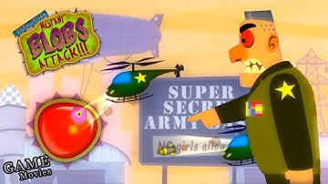 Суровый Лизун Глазастик Против Военных! Мульт Игра Tales from Space Mutant Blobs Attack